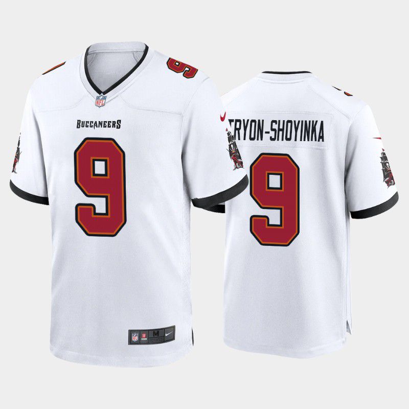 Men Tampa Bay Buccaneers 9 Joe Tryon-Shoyinka Nike White Game NFL Jersey